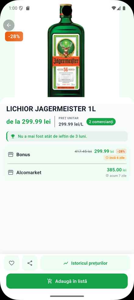 Detalii produs cu oferte din magazine în redu